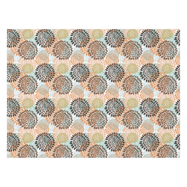 Mantel Estampado de flores 7 (Frente (Horizontal))
