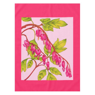 Mantel estampado de flores de corazones sangrantes