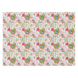 Mantel Estampado de flores en el estilo retro 2