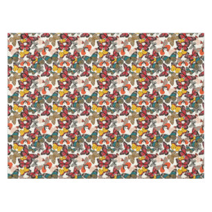 Mantel Estampado de flores retro 2