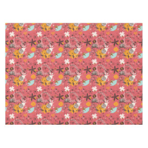 Mantel Estampado de flores retro 7