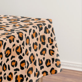 Mantel Estampado de leopardo naranja y marrón
