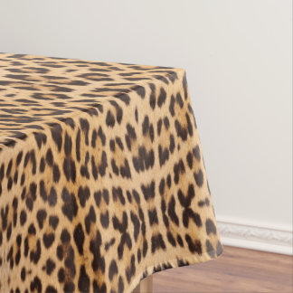 Mantel estampado de leopardo salvaje elegante de moda