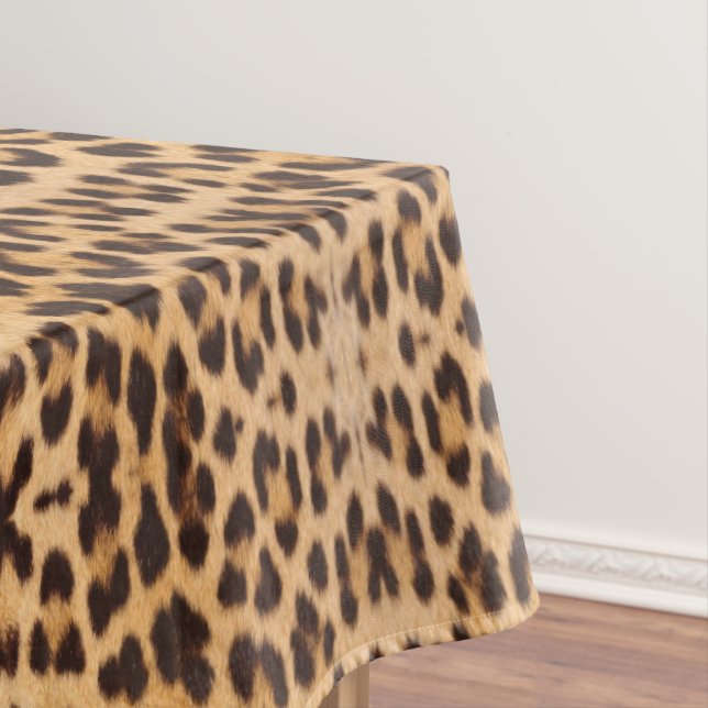 Mantel estampado de leopardo salvaje elegante de moda (In Situ)