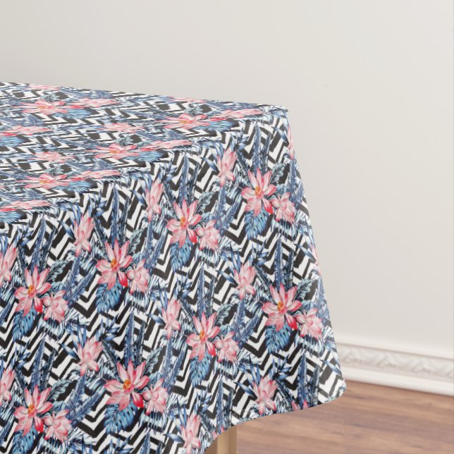 Mantel Estampado de plores tropical de Lotus (In Situ)