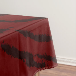 Mantel Estampado digital de tigre rojo