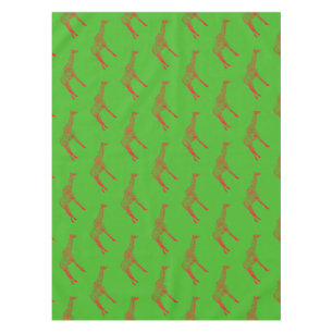 Mantel Esténcil de Giraffe Rojo