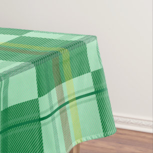 Mantel Estética de cuadros amarillos y menta vibrante