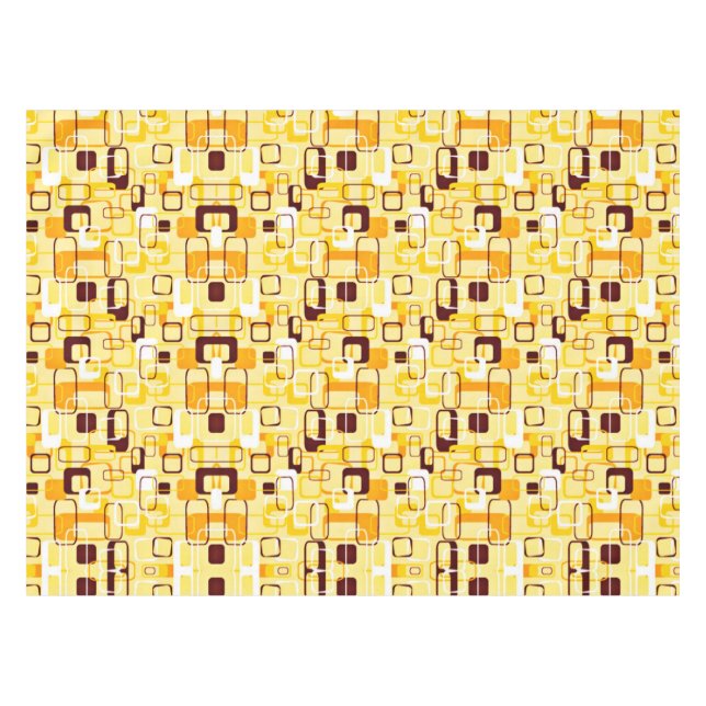 Mantel Estilo abstracto amarillo y negro moderno (Frente (Horizontal))