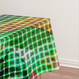 Mantel Estilo de la cesta, cintas curvadas verdes, detall