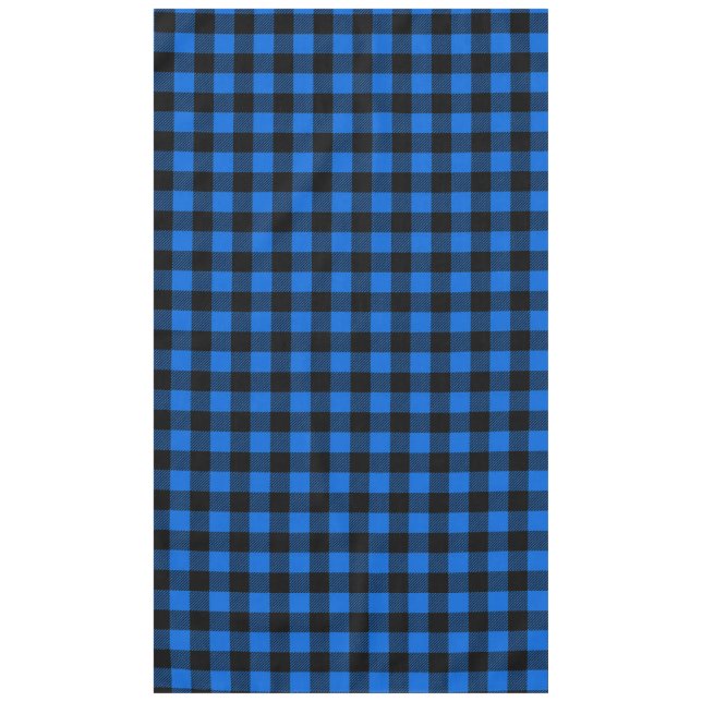 Mantel Estilo de leñador - tela azul + tus ideas (Anverso)