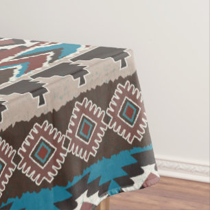 Mantel Estilo étnico, modelo geométrico, Azteca