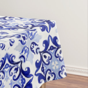 Mantel Estilo italiano, azulejos,majolica Impresión todo-