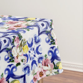 Mantel Estilo italiano,azulejos,majolica,impresión todo s