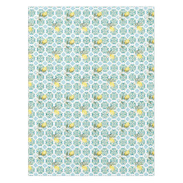 Mantel Estilo italiano,azulejos,majolica,limón ,Impresión