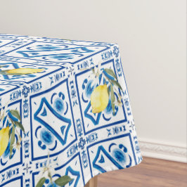 Mantel estilo italiano, mediterráneo, majólica, limón,