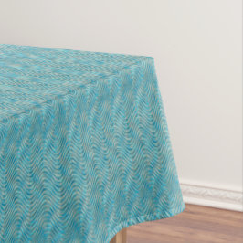 Mantel Estilo Patrón de Arte de Ondas Azul Turquesa Aqua