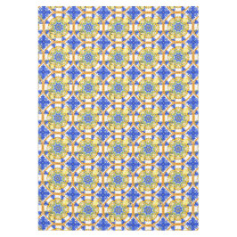 Mantel Estilo siciliano, limones, majólica
