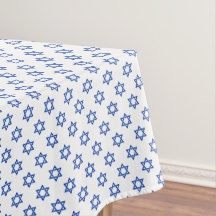 Estrella azul de David en blanco