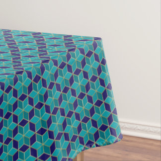 Mantel Estrella azul y turquesa de David Tessellación