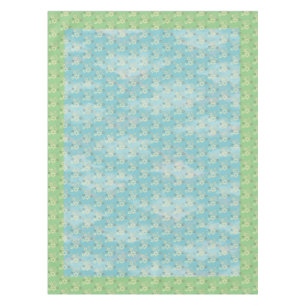 Mantel Estrella azul y verde de la Pascua de David
