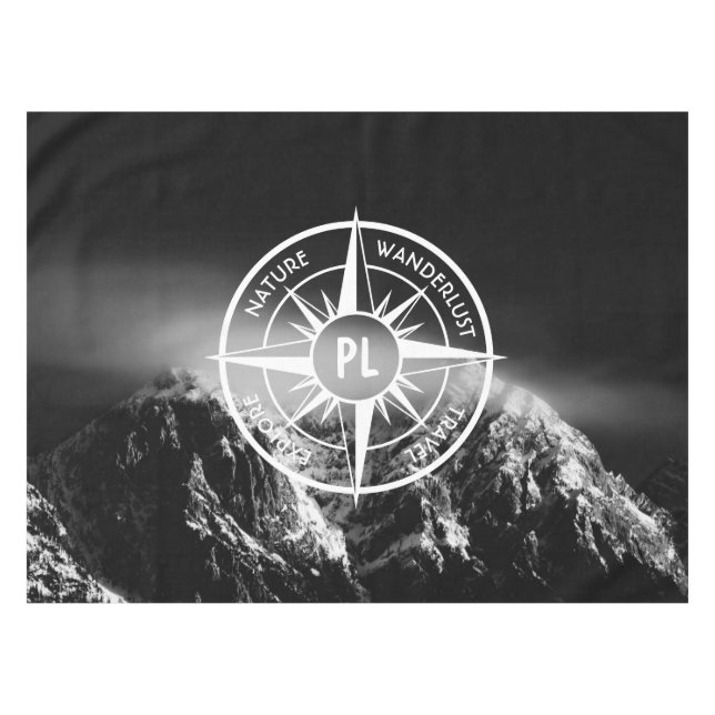 Mantel Estrella de brújula emblema monopólico montañas dr (Frente (Horizontal))