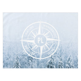 Mantel Estrella de brújula monograma bosque de picor de i