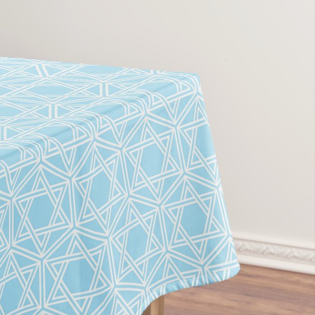Mantel Estrella de David Tablecloth - Judaica - Montaje d (In Situ)