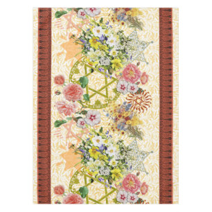 Mantel Estrella de la frontera de la flor de David