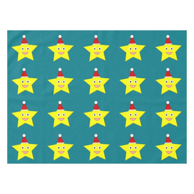 Mantel Estrella feliz de los Navidades (Frente (Horizontal))