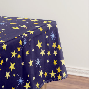 Mantel Estrella hermosa del patrón celestial azul de la m