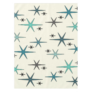 Mantel Estrella moderna de Mid Century Sky Turquoise