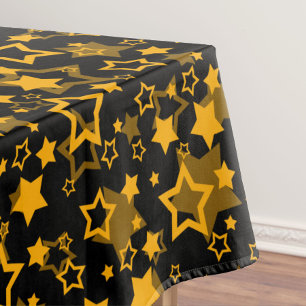 Mantel Estrellas Amarillas Doradas Diseño Brillante
