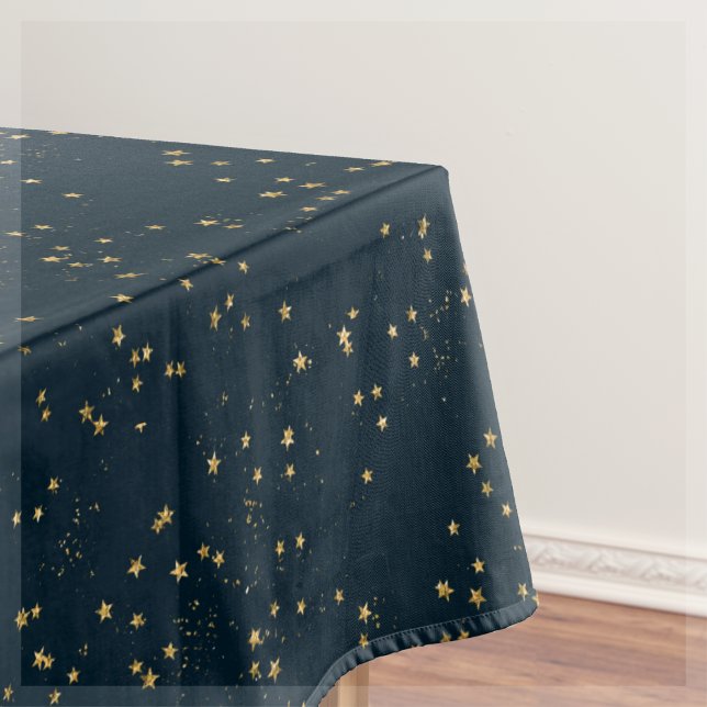 Mantel Estrellas azul y oro de la marina | (Subido por el creador)