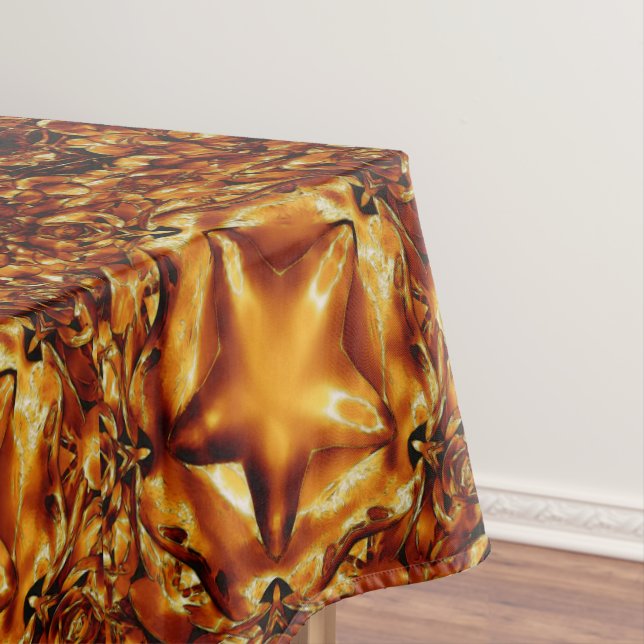 Mantel Estrellas de Navidades de cobre marrón festivo ele (In Situ)