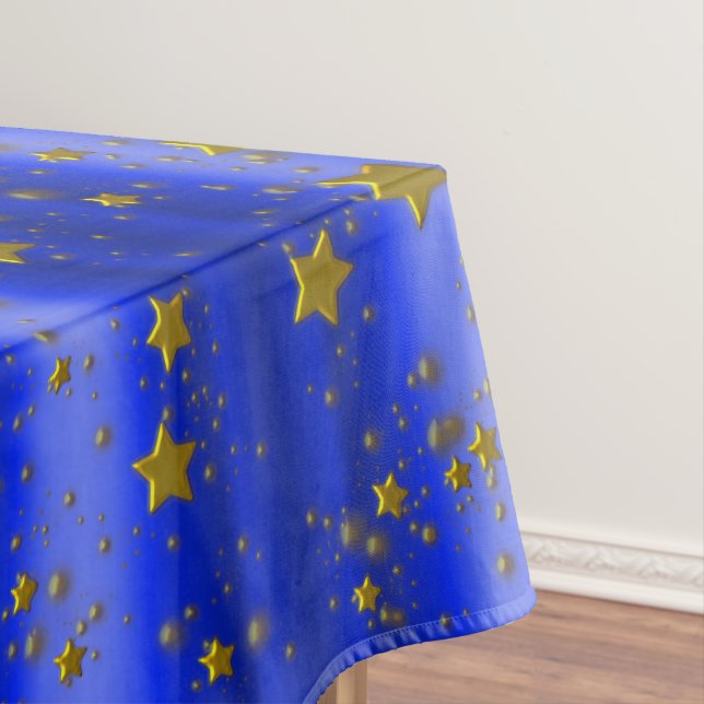 Mantel Estrellas de oro en Navidades azules (In Situ)