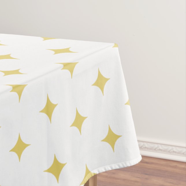 Mantel Estrellas doradas modernas sobre blanco (In Situ)