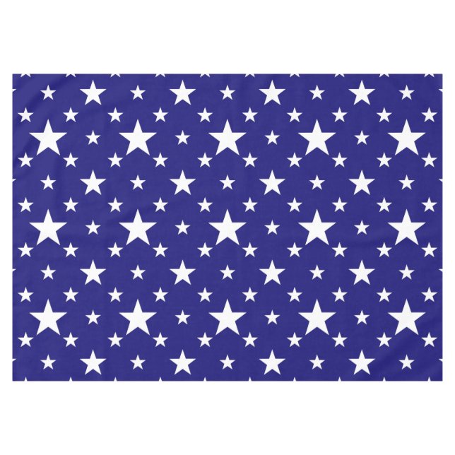 Mantel Estrellas fiestas en azul (Frente (Horizontal))