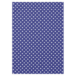 Mantel Estrellas patrióticas del blanco en azul náutico