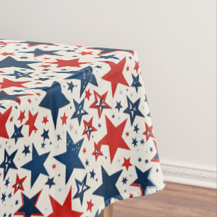 Mantel Estrellas patrióticas rojas, blancas y azules