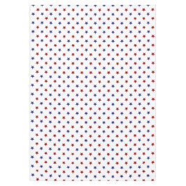 Mantel Estrellas patrióticas rojas y azules en blanco
