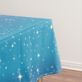 Mantel Estrellas simples sobre fondo degradado azul