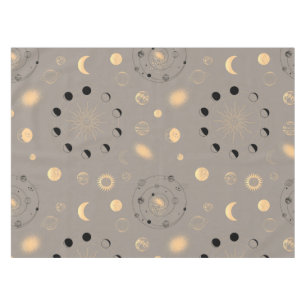 Mantel Estrellas solares luna fases planetas oro negro en