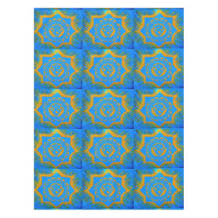 Mantel estrellas tántricas de oro en azul