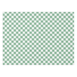 Mantel Eucalyptus mist checkerboard pattern