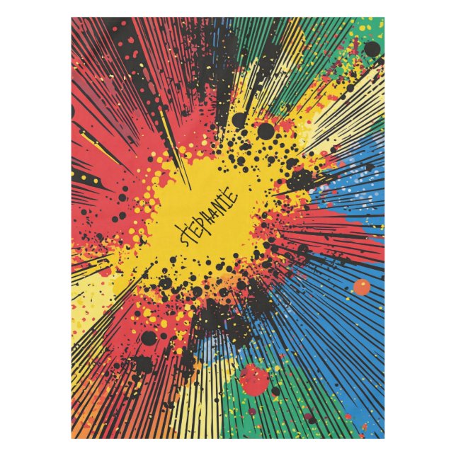 Mantel Explosión de arte pop de estilo cómico (10) (Anverso)