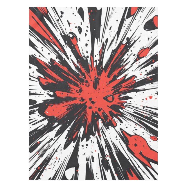 Mantel Explosión de arte pop de estilo cómico (7) (Anverso)