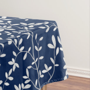Mantel Extendido de hoja Navy Blanco