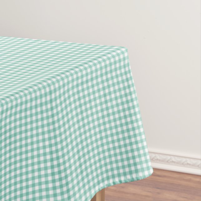 Mantel F&L Green Gingham (In Situ)
