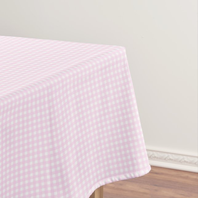 Mantel F & L Pink Gingham (In Situ)
